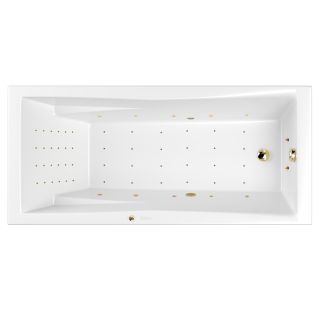 Гидромассажная ванна WHITECROSS Palace 0104.170075.100.NANO.GL 170x75 см Nano золото